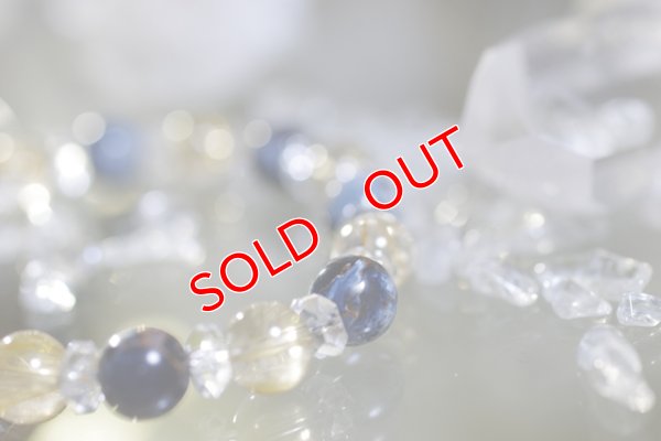 画像4: ピータサイト　ブルーTYPE　8mm　ルチルクォーツ　コンビブレスレット