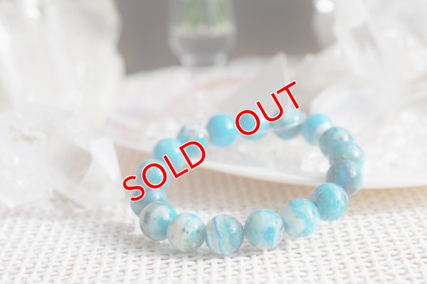 画像6: 【現品　高品質】ブルーオパール　12mmブレスレット