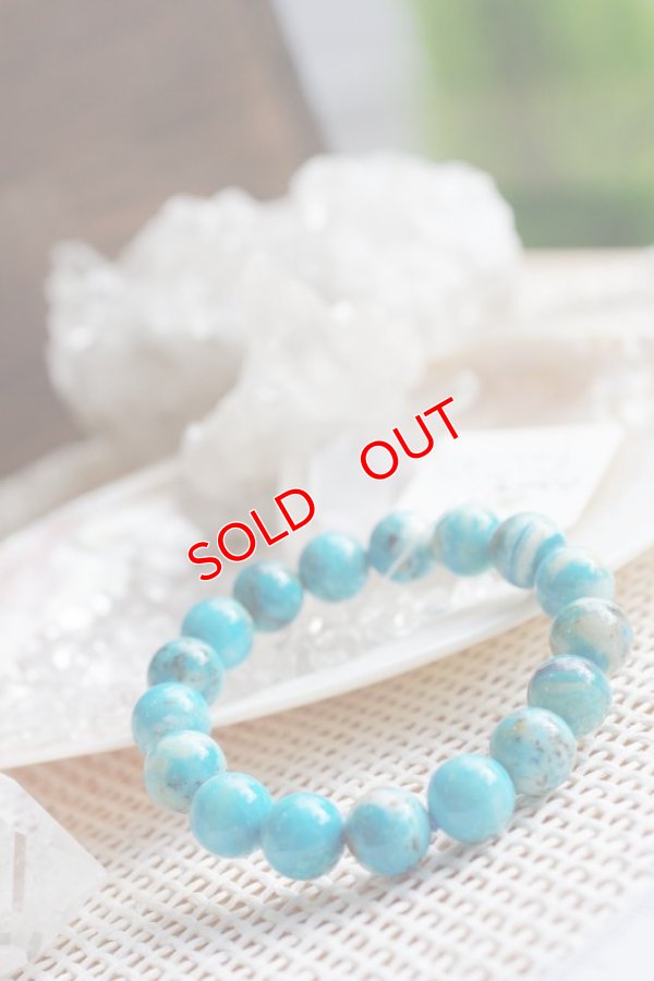 画像3: 【現品　高品質】ブルーオパール　12mmブレスレット