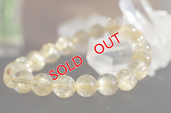 画像7: 【現品】ルチルクォーツ・ゴールド　高品質　ブレスレット