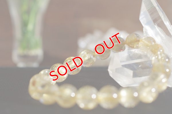 画像6: 【現品】ルチルクォーツ・ゴールド　高品質　ブレスレット