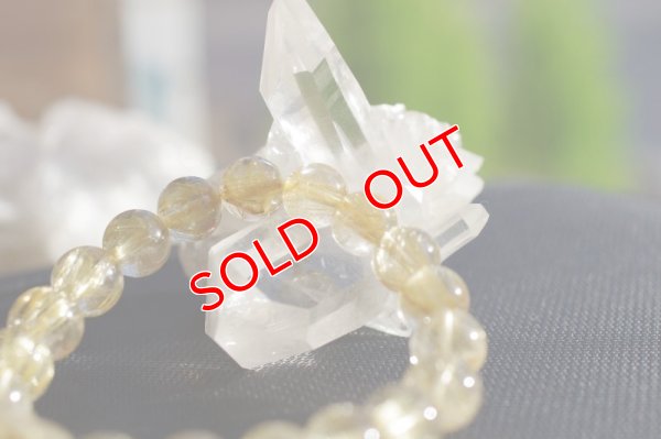 画像4: 【現品】ルチルクォーツ・ゴールド　高品質　ブレスレット